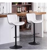 Kidol & Shellder カウンターチェア 2脚セット 昇降式 ホワイト Amazon｜Kidol & Shellder カウンターチェア 2脚セット 昇降式